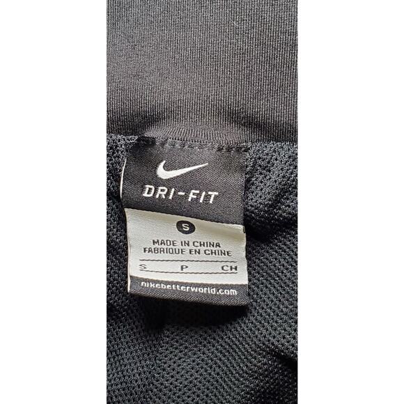 Nike Size S Womens Black Athletic DriFit Performance Jogger Capri Pants mesh C27 - Picture 5 of 10